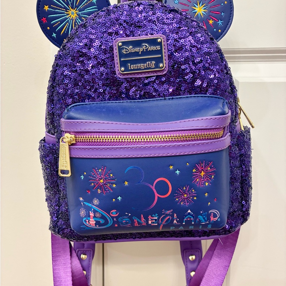 Loungefly Disneyland Paris 30th Anniversary edition backpack